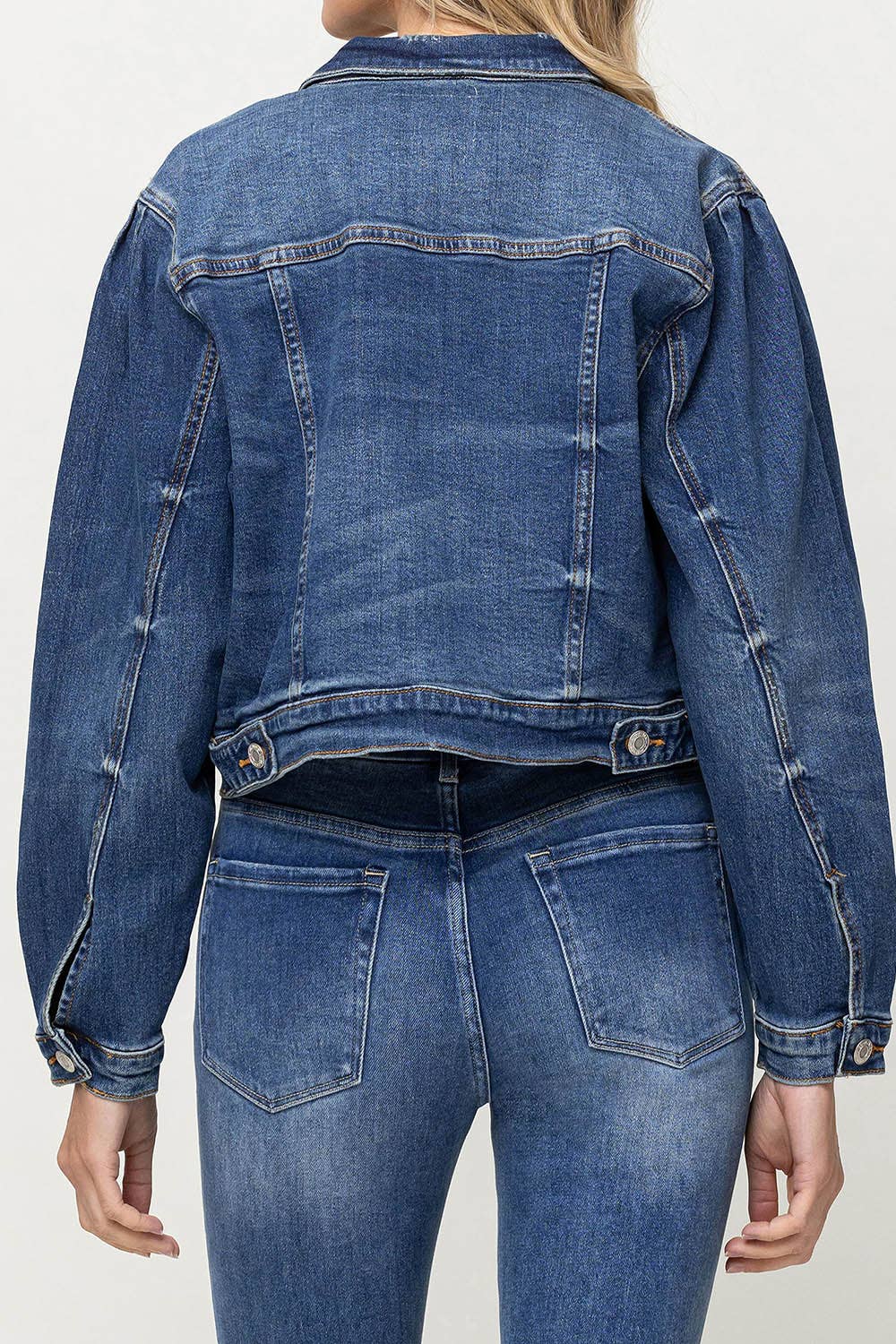BALLOON SLEEVE DENIM JACKET