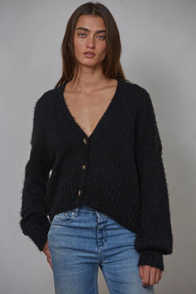 KNIT BUTTON DOWN CARDIGAN
