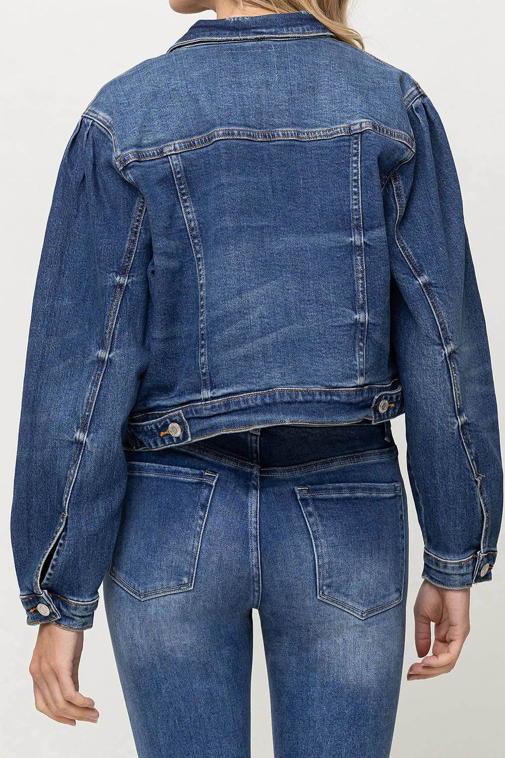 BALLOON SLEEVE DENIM JACKET