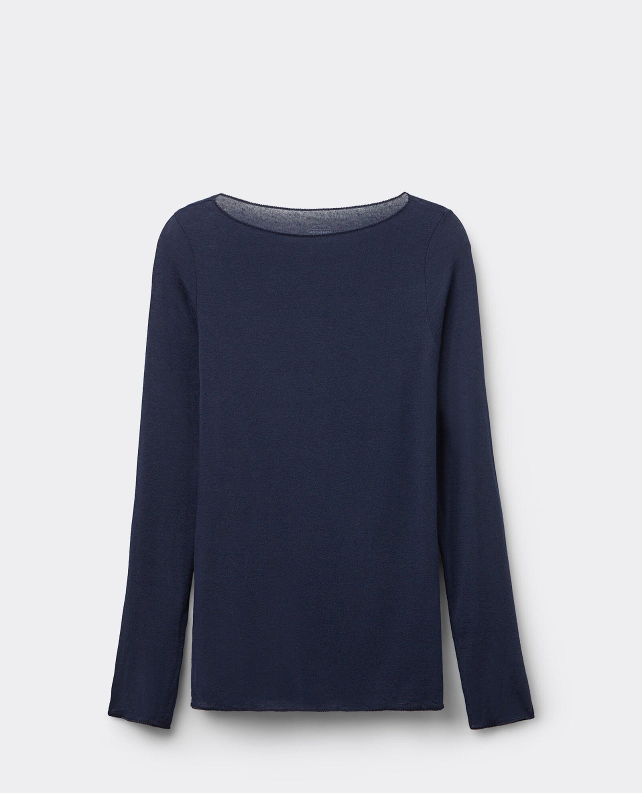 SHEER BOAT NECK TOP