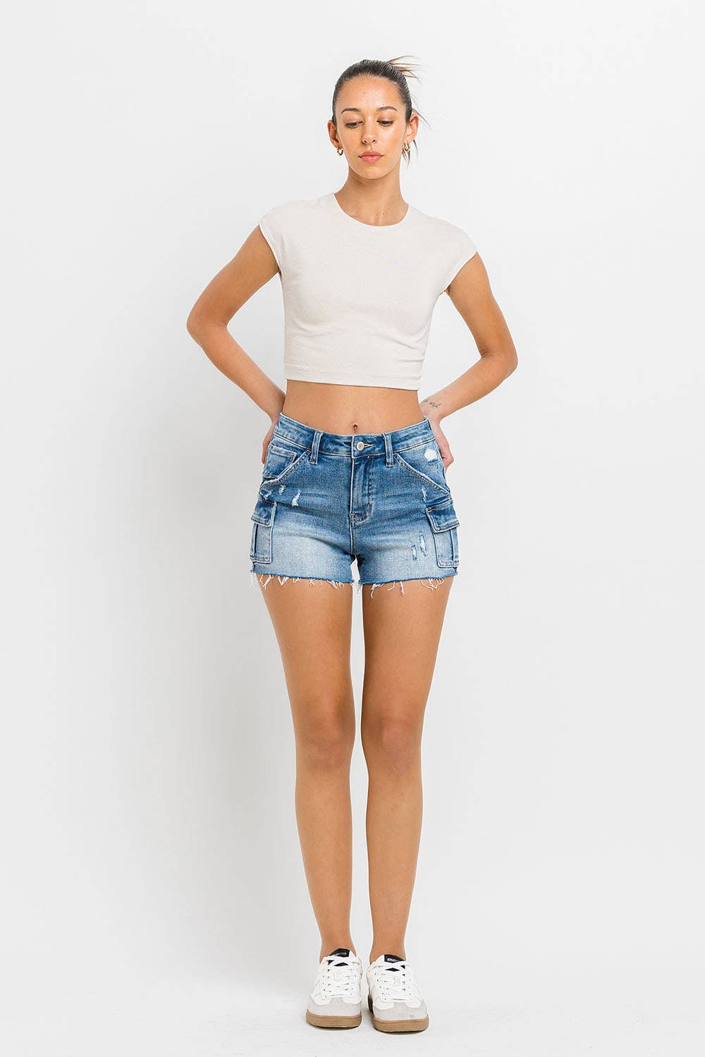 HIGH RISE CARGO SHORT