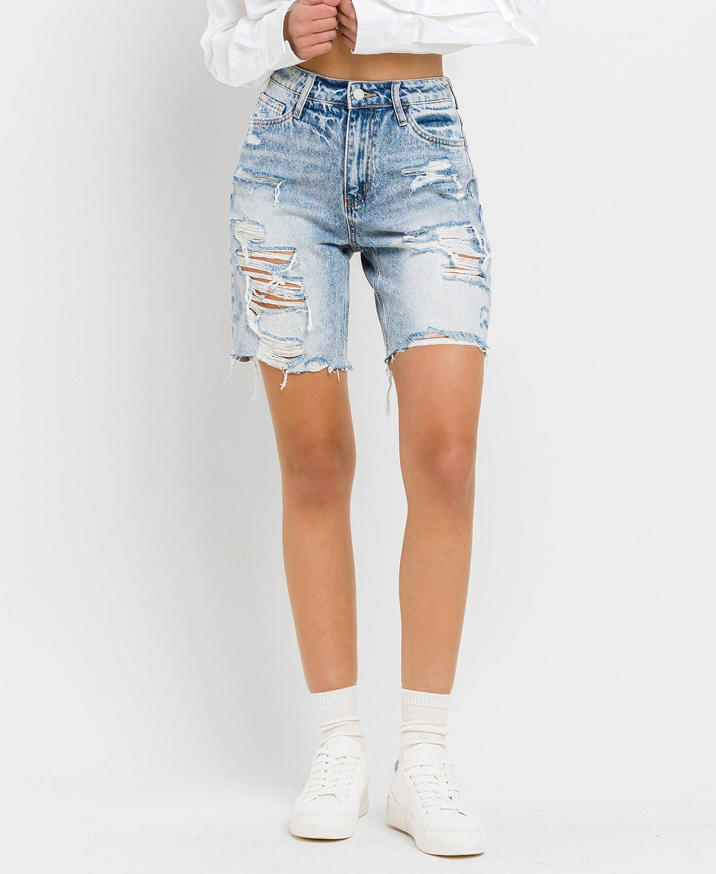 SUPER HIGH RISE BERMUDA SHORTS