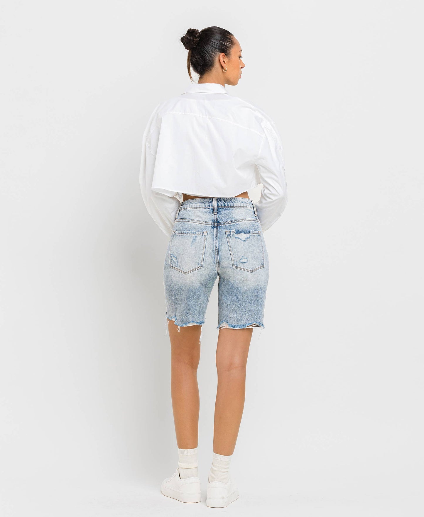 SUPER HIGH RISE BERMUDA SHORTS