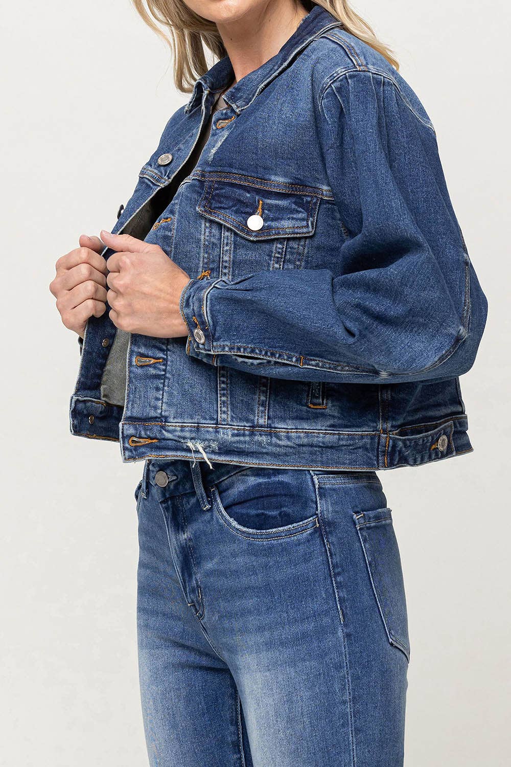 BALLOON SLEEVE DENIM JACKET