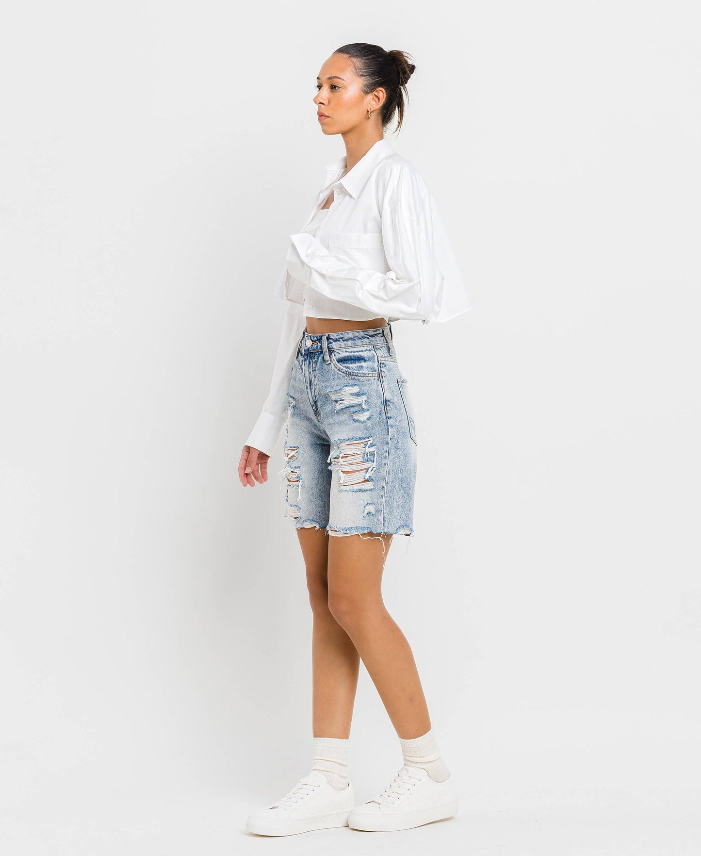 SUPER HIGH RISE BERMUDA SHORTS