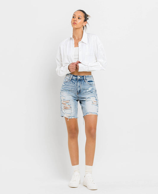 SUPER HIGH RISE BERMUDA SHORTS