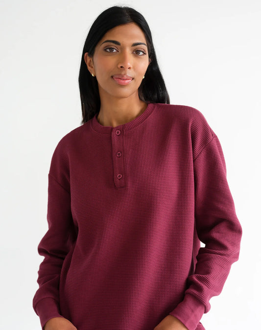 WAFFLE HENLEY SHIRT
