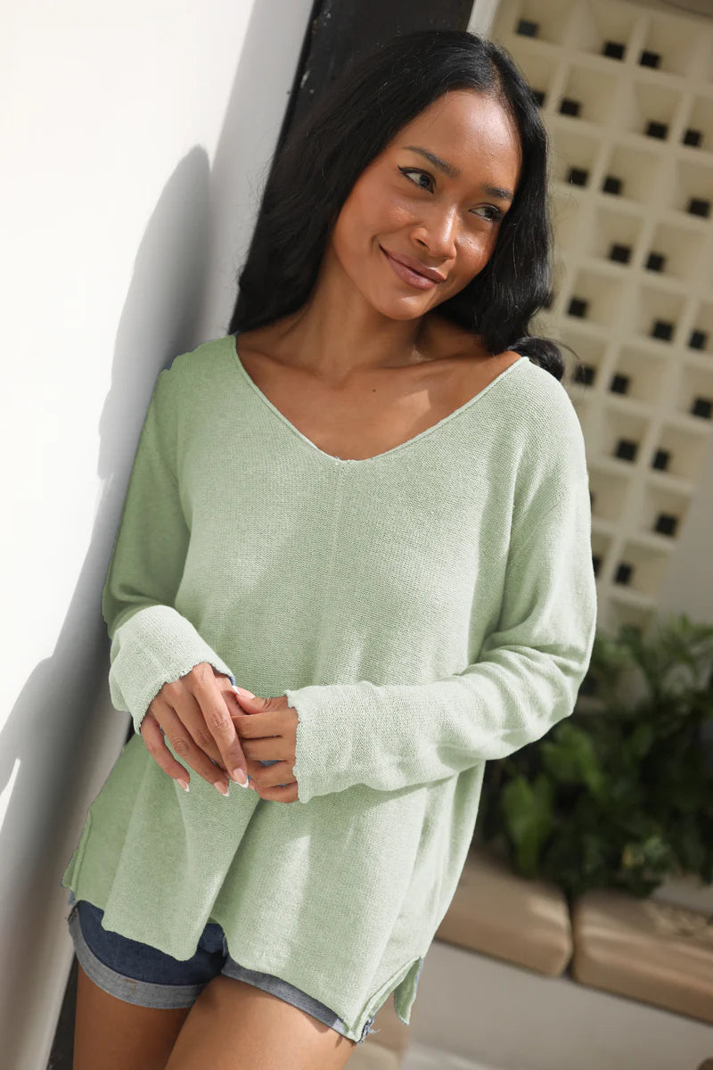 The Beachy V Sweater