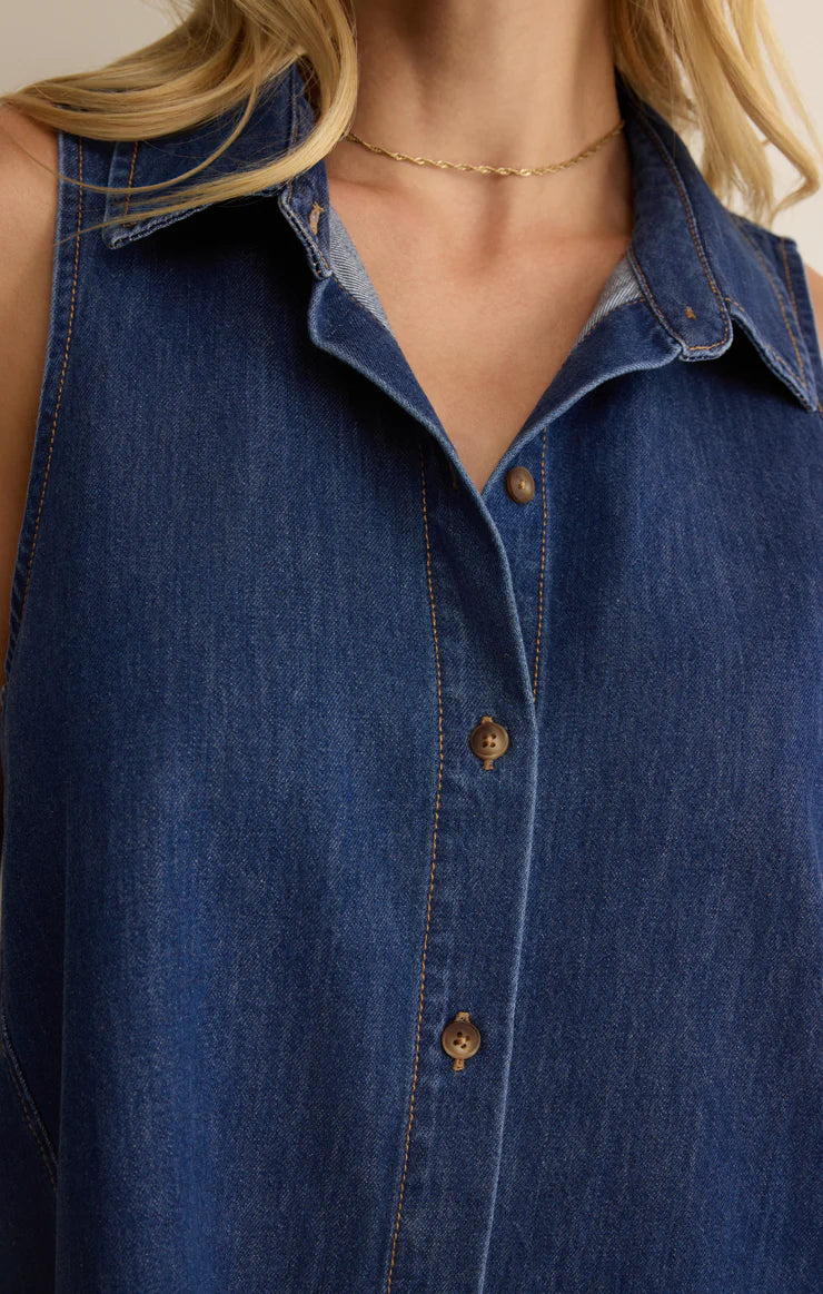 New Light Denim Mini Dress