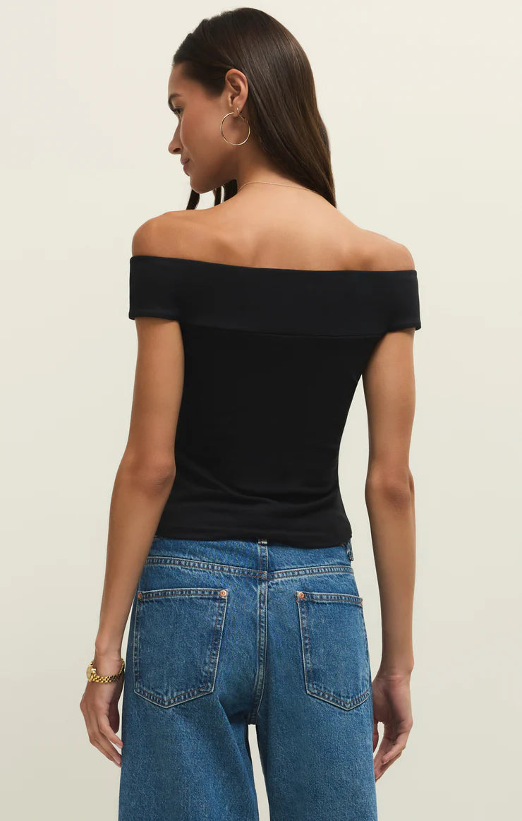 SECOND SKIN OFF SHOULDER TOP