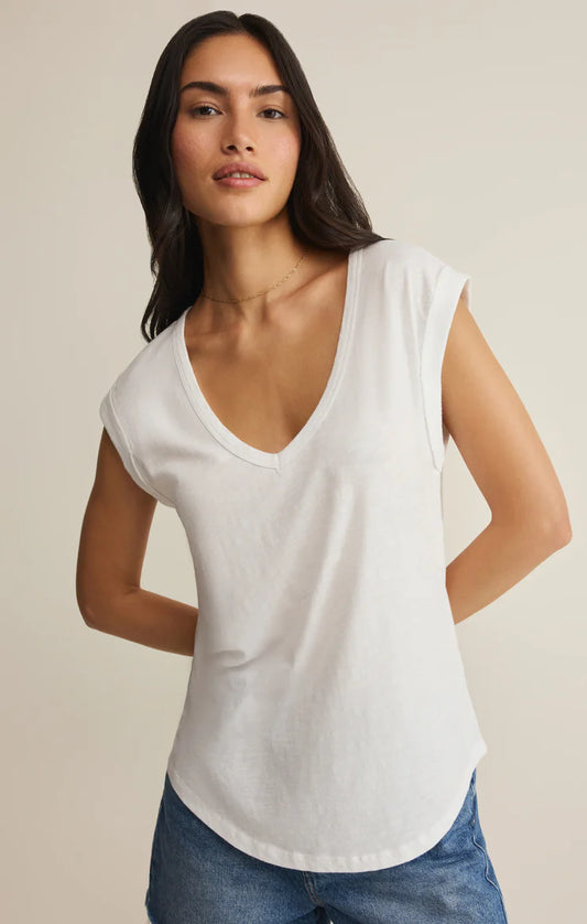 PER DIEM V-NECK TEE