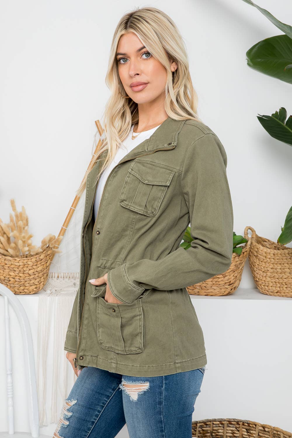 HEAVY TWILL GARMENT JACKET