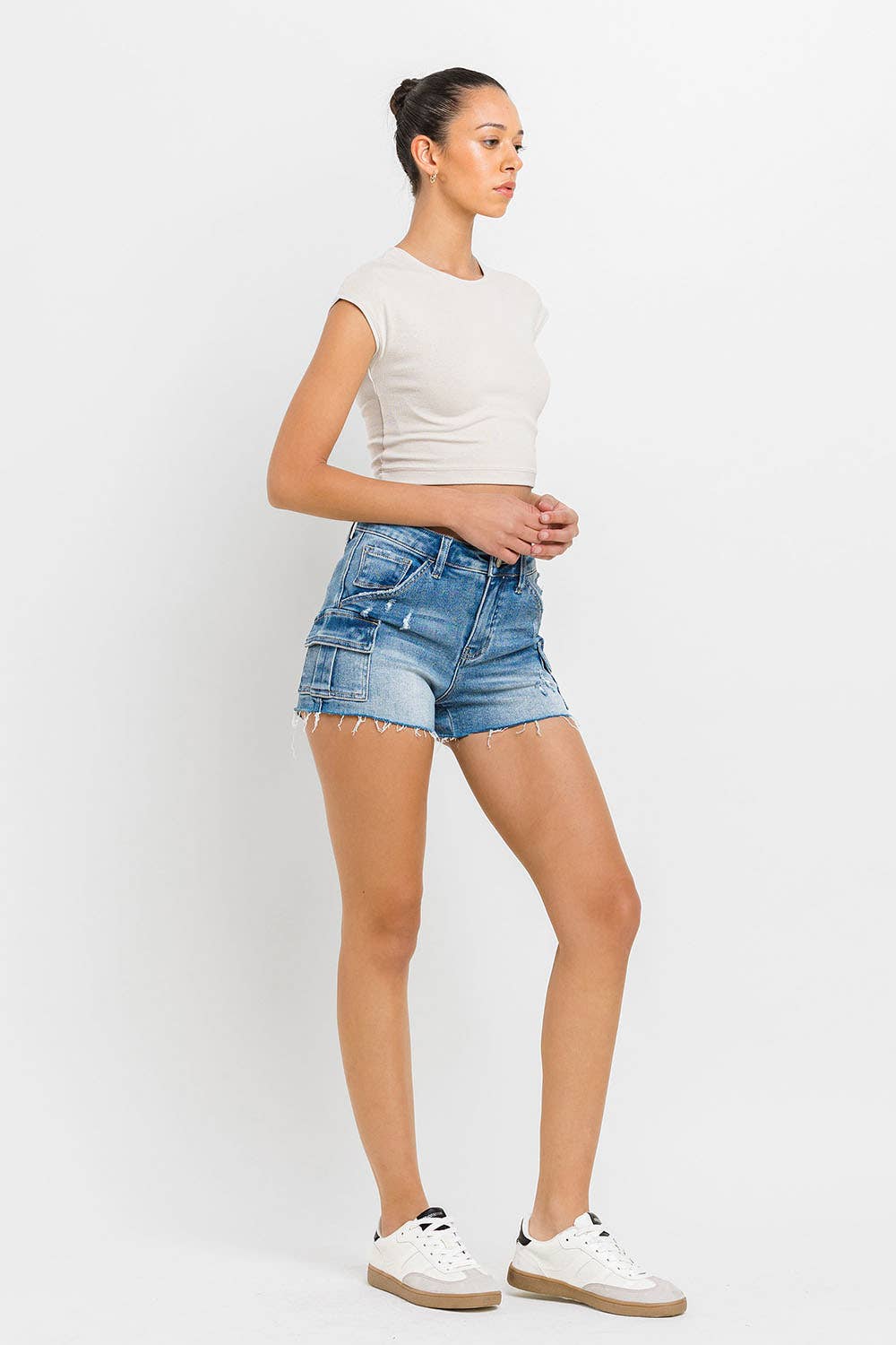 HIGH RISE CARGO SHORT