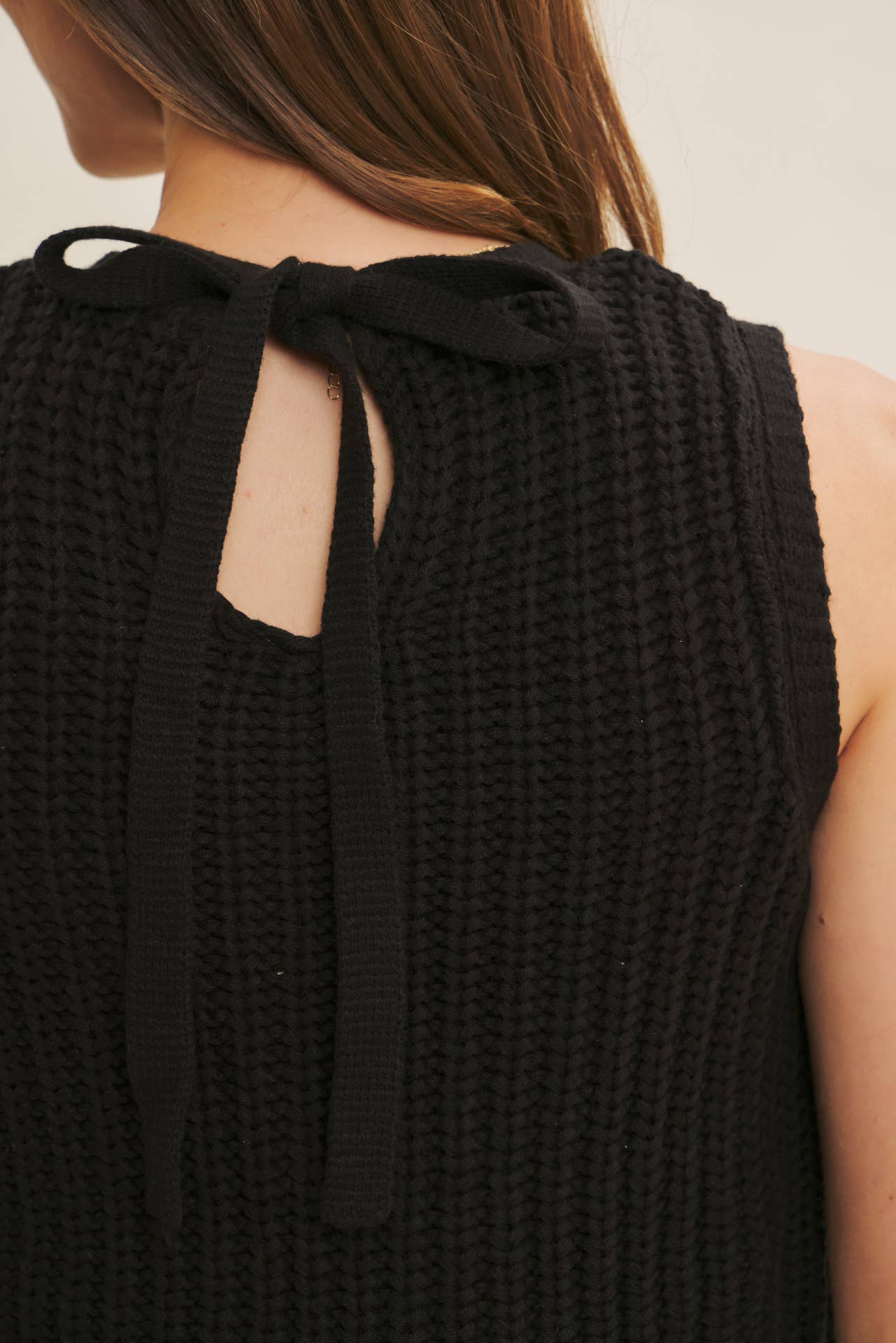 CHUNKY SWEATER TWOFER MIDI DRESS WITH POCKETS AND LINING
