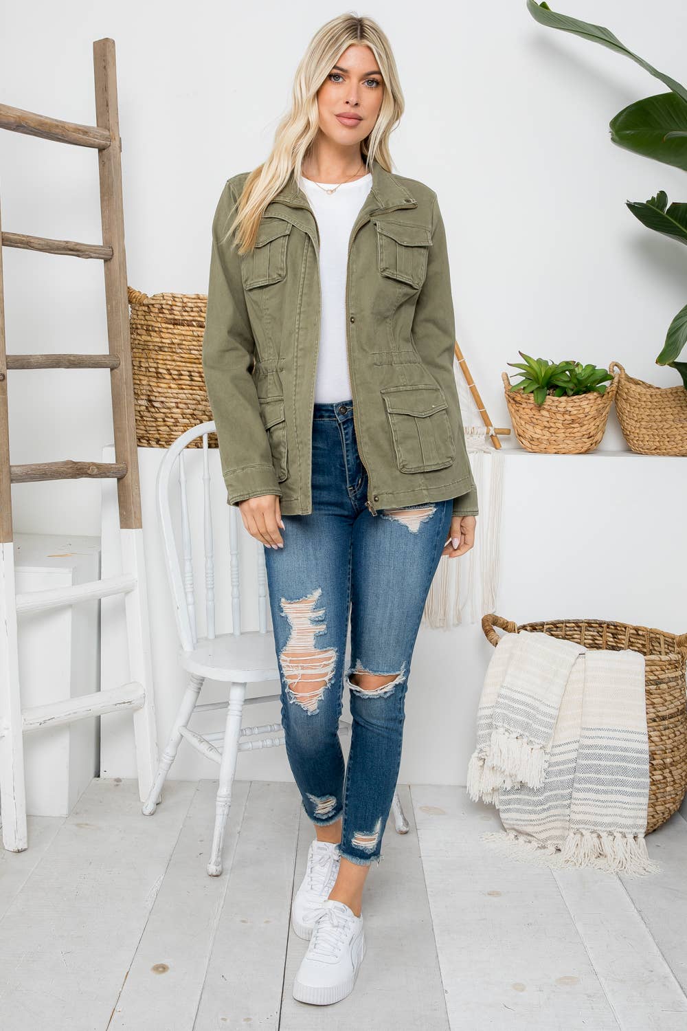 HEAVY TWILL GARMENT JACKET